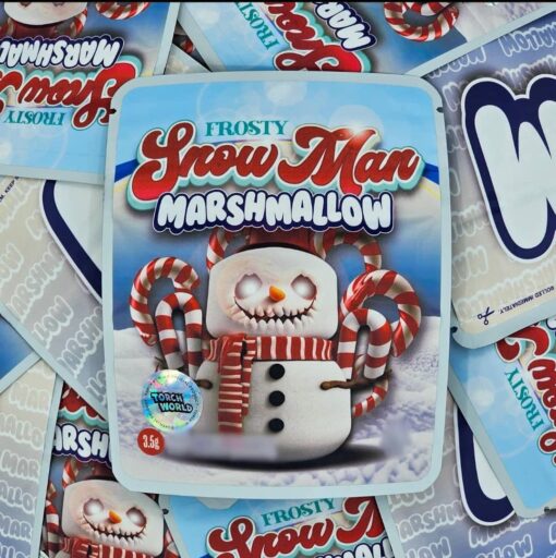 Marshmallow Weed Frosty Snowman